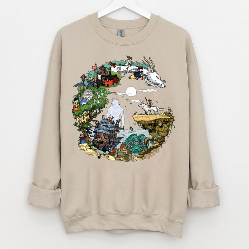Studio Ghibli Sweatshirt, Miyazaki Shirt, Anime Lover Sweater - Nysekai