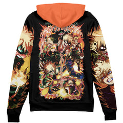 Katsuki Bakugo V2 My Hero Academia Streetwear Zip Hoodie Jacket