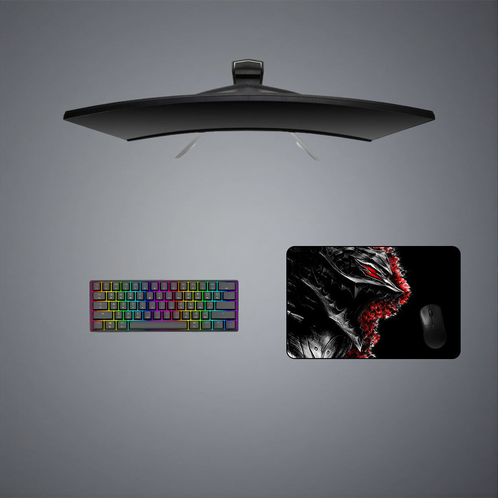 Berserk Armor Design M-XXL Size Gaming Mouse Pad, Computer Desk Mat