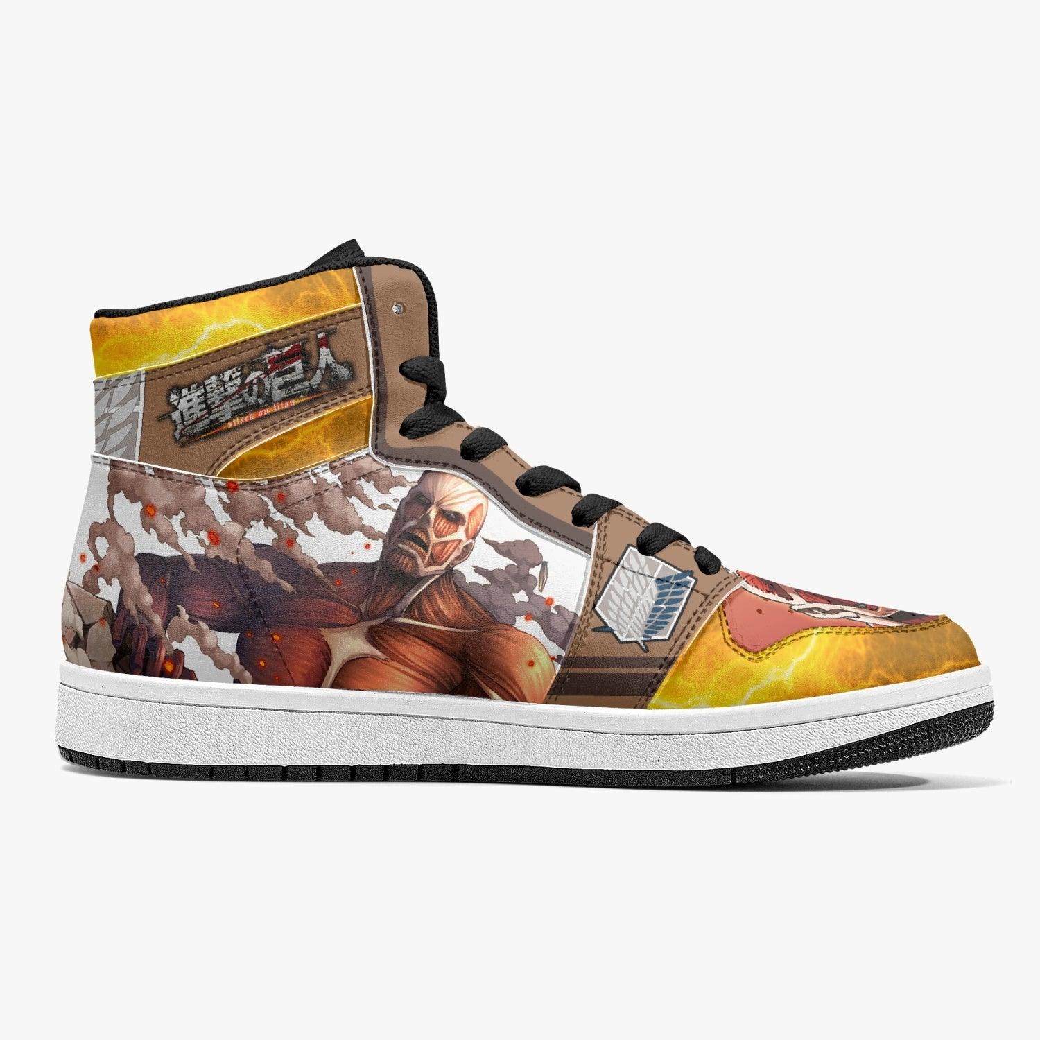 Bertholdt Hoover Colossal Titan Shingeki no Kyojin Mid 1 Basketball Shoes
