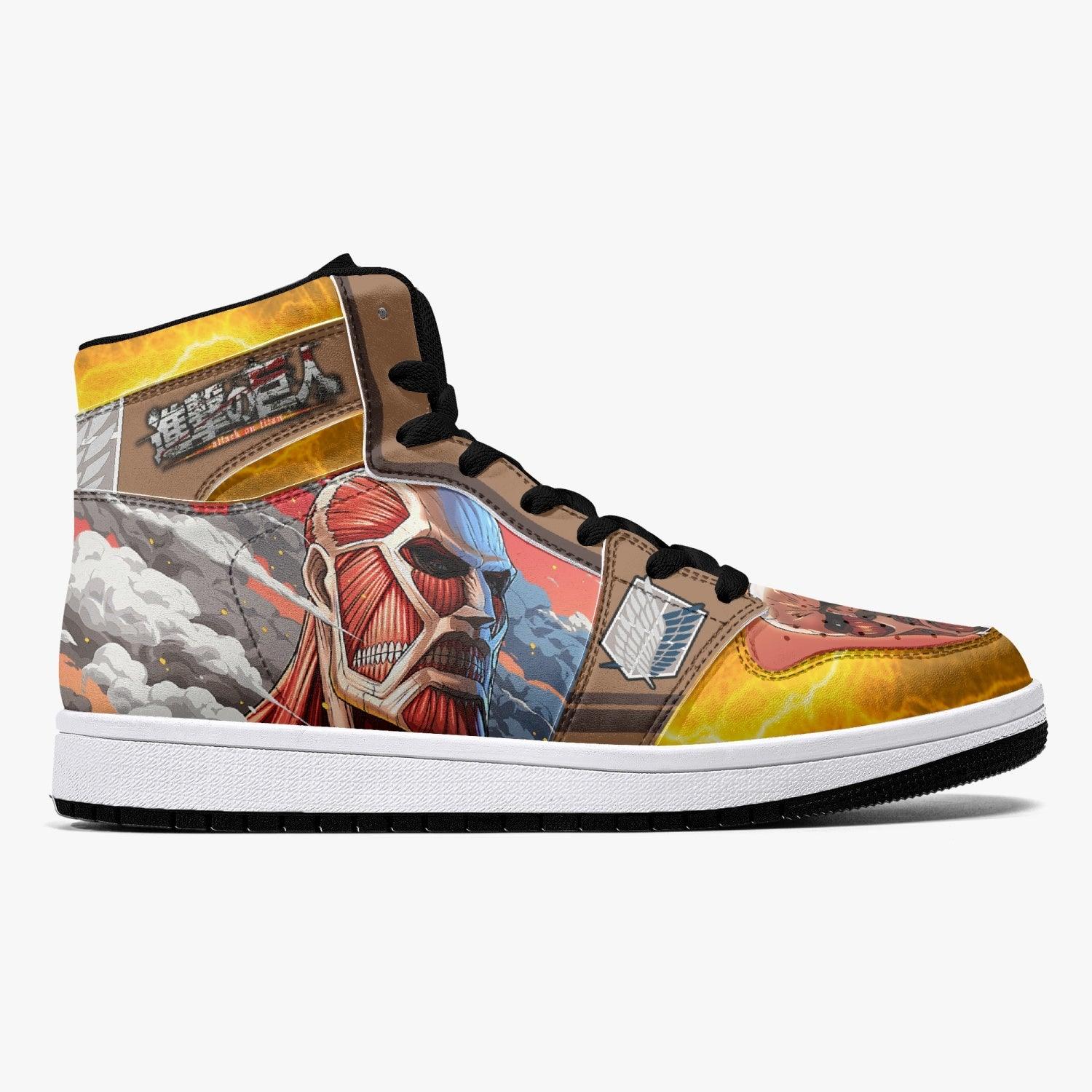 Bertholdt Hoover Colossal Titan Shingeki no Kyojin Mid 1 Basketball Shoes