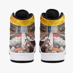 Bertholdt Hoover Colossal Titan Shingeki no Kyojin Mid 1 Basketball Shoes