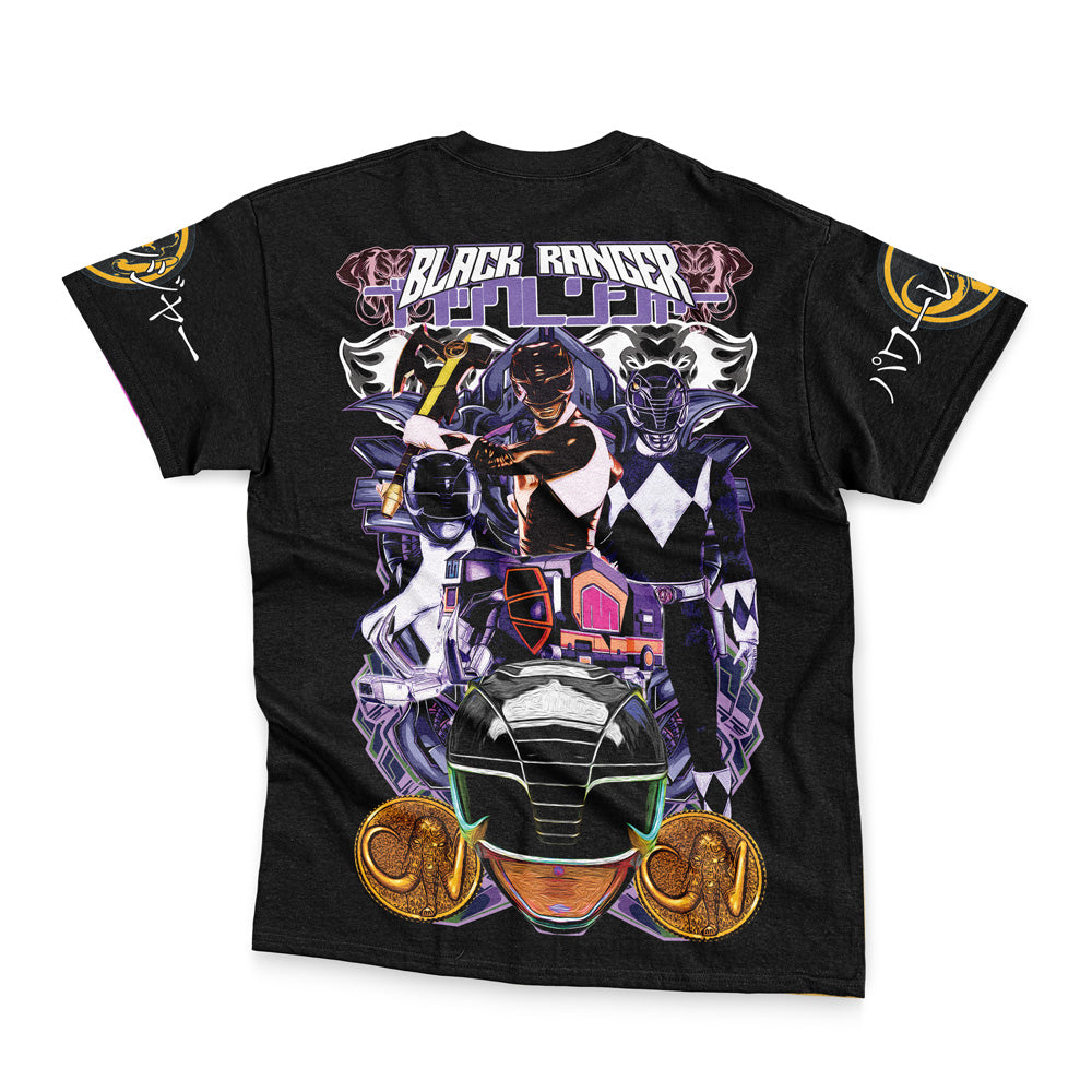 Black Ranger Mighty Morphin Power Rangers Streetwear T-Shirt