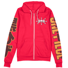 Marshall D. Teach One Piece Streetwear Zip Hoodie Jacket