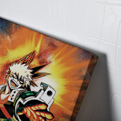 Blazing Bakugo My Hero Academia Vertical Canvas Print Wall Art - Nysekai