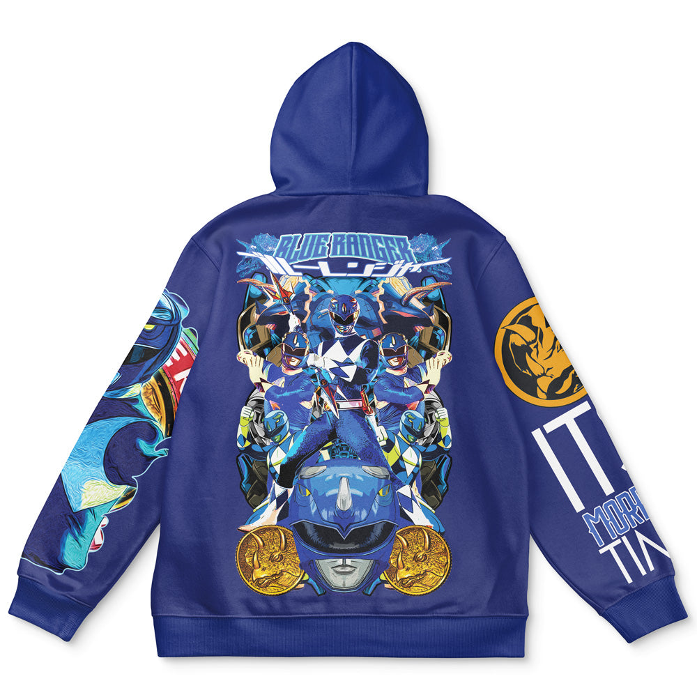 Blue Ranger Mighty Morphin Power Rangers Streetwear Hoodie