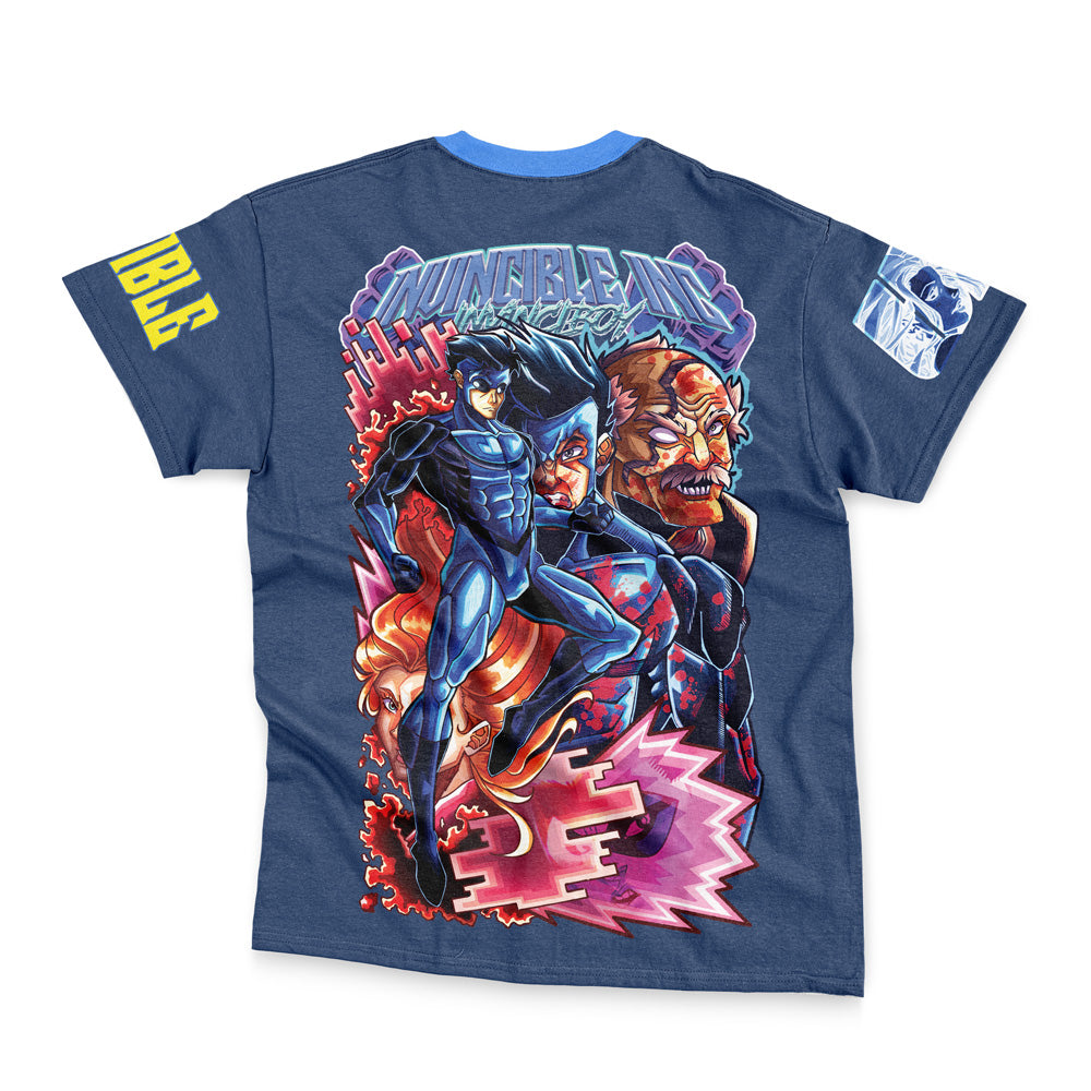 Invincible Blue Invincible Streetwear T-Shirt