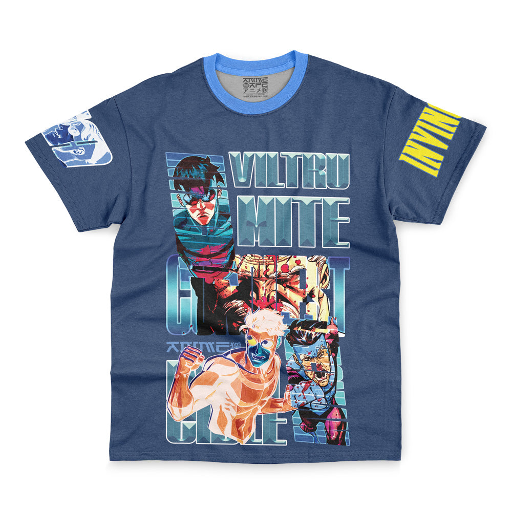 Invincible Blue Invincible Streetwear T-Shirt