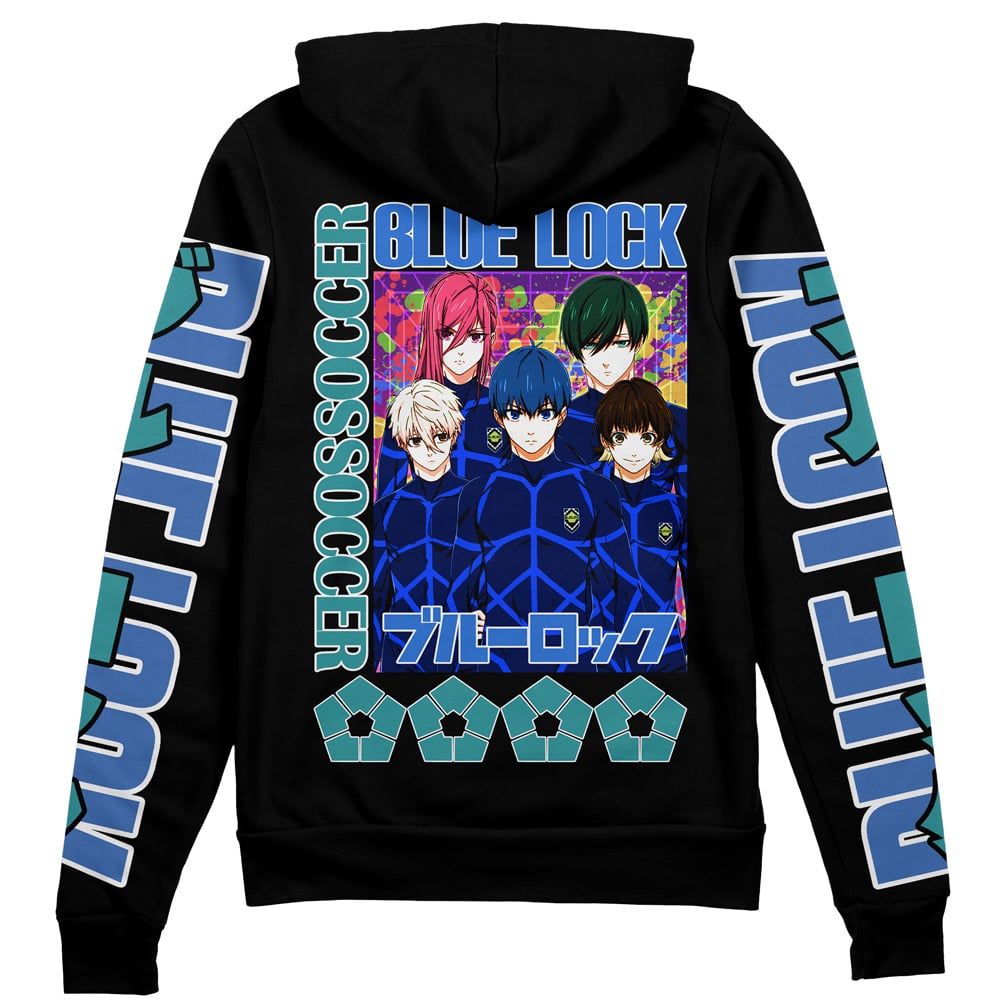 Blue Lock" Streetwear Zip Hoodie Jacket