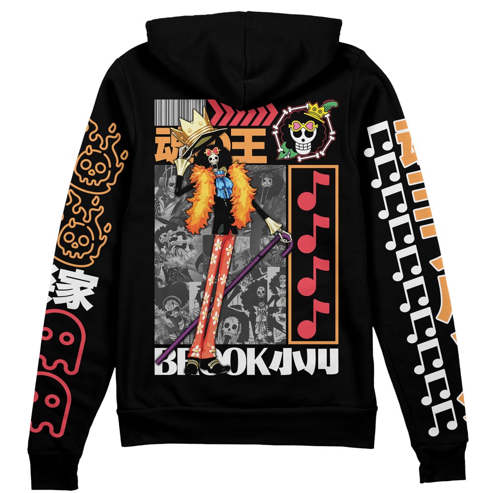 Brook One Piece" Streetwear Zip Hoodie Jacket
