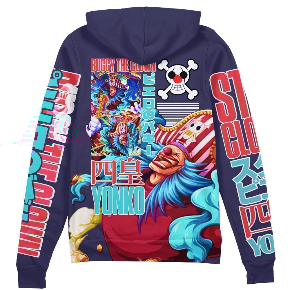 Buggy One Piece" Streetwear Zip Hoodie Jacket