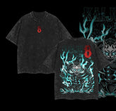 Nysekai "Kafka Hibino" Kaiju No. 8 Vintage Washed Oversized T-Shirt