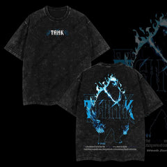 Nysekai "Tank" Solo Leveling Vintage Washed Oversized T-Shirt