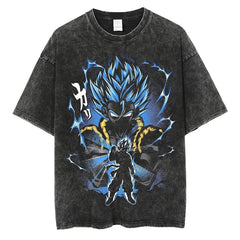 Nysekai "Gogeta" Dragon Ball Z Vintage Washed Oversized T-Shirt