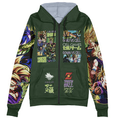 Cell Games Dragon Ball Z Streetwear Zip Hoodie Jacket
