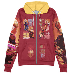 Cha Hae-In Solo Leveling Streetwear Zip Hoodie Jacket