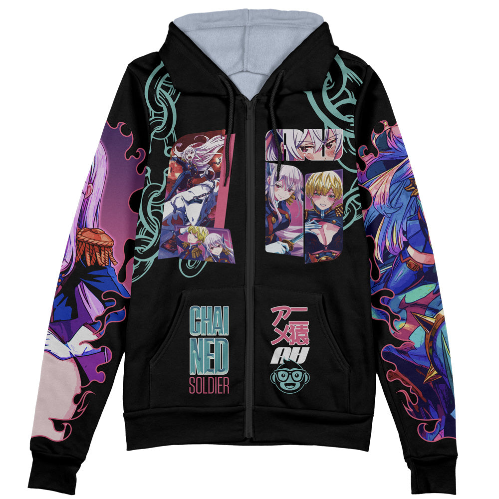 Chained Soldier Streetwear Zip Hoodie Jacket