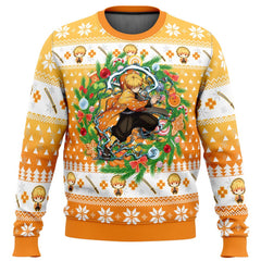 Christmas Zenitsu Agatsuma Demon Slayer Ugly Christmas Sweater