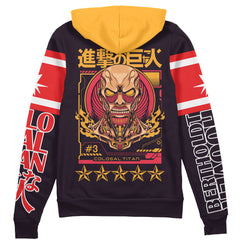 Colossal Titan Attack on Titan Streetwear Zip Hoodie Jacket