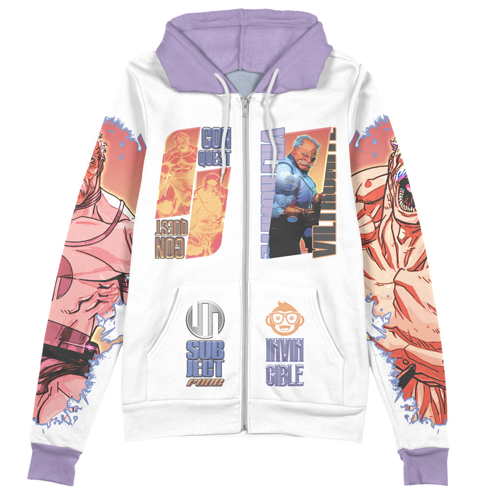 Conquest Invincible Streetwear Zip Hoodie Jacket