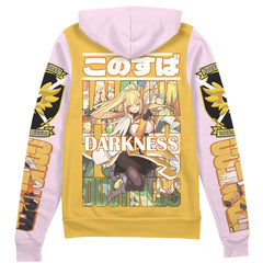 Darkness Konosuba" Streetwear Zip Hoodie Jacket