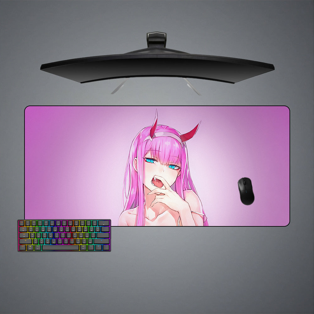 Zero Two Blush Size Gaming Mouse Pad,