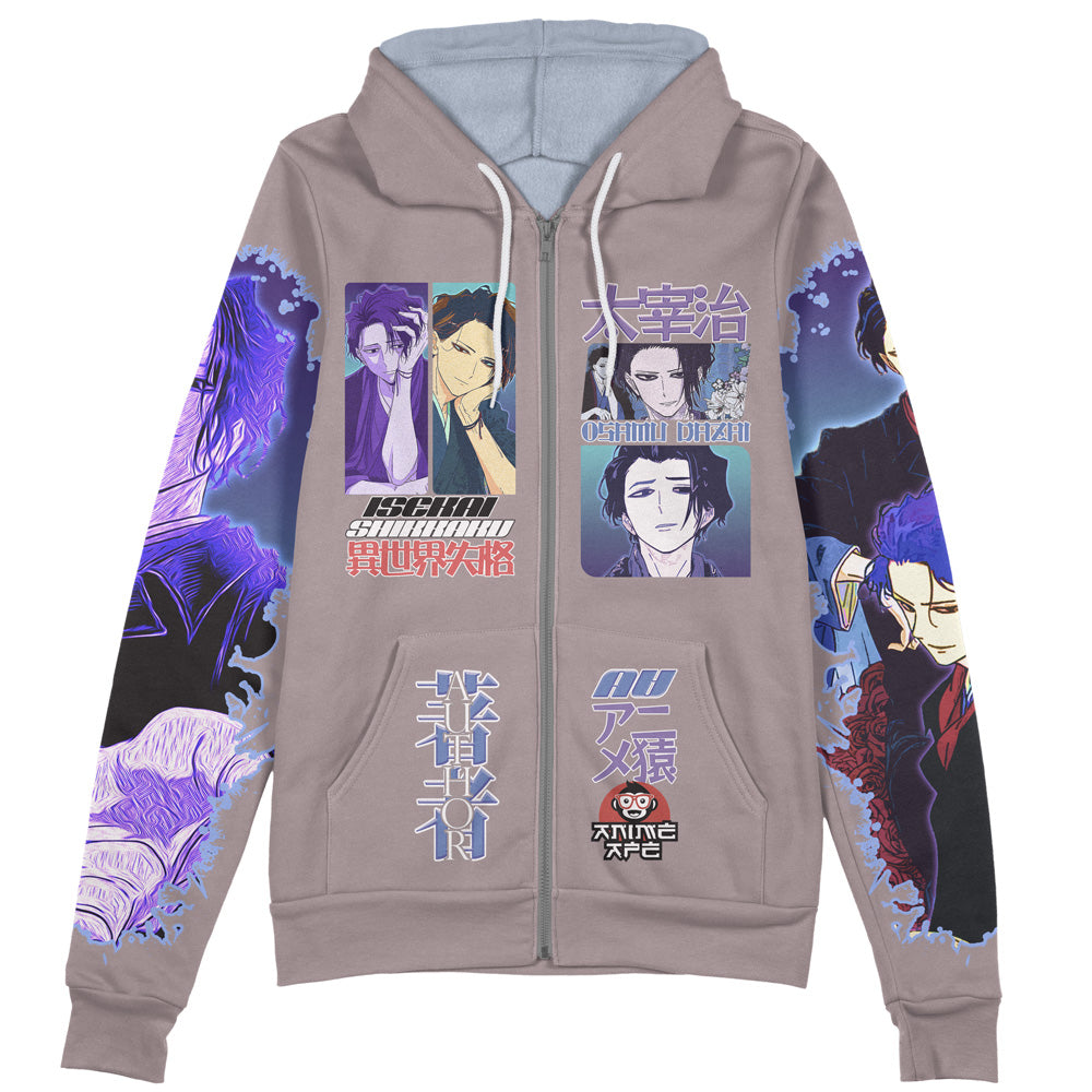 Osamu Dazai No Longer Allowed in Another World Streetwear Zip Hoodie Jacket