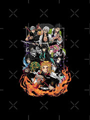 Nysekai "Demon Slayer Black and White Manga iPhone 11-16 Tough Case