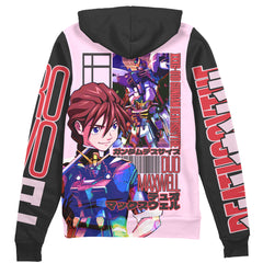 Deathscythe x Duo Maxwell Gundam Wing Endless Waltz Streetwear Zip Hoodie Jacket