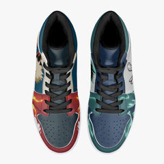 Deku and Bakugo My Hero Academia Mid 1 Basketball Shoes