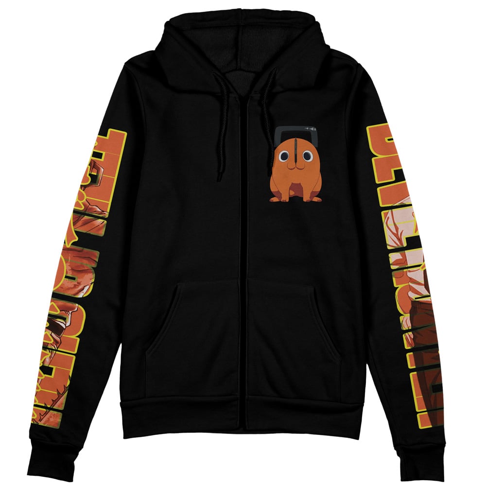 Denji Chainsaw Man Streetwear Zip Hoodie Jacket