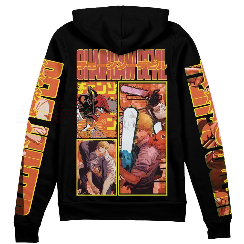 Denji Chainsaw Man" Streetwear Zip Hoodie Jacket