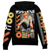 Denji V2 Chainsaw Man" Streetwear Zip Hoodie Jacket