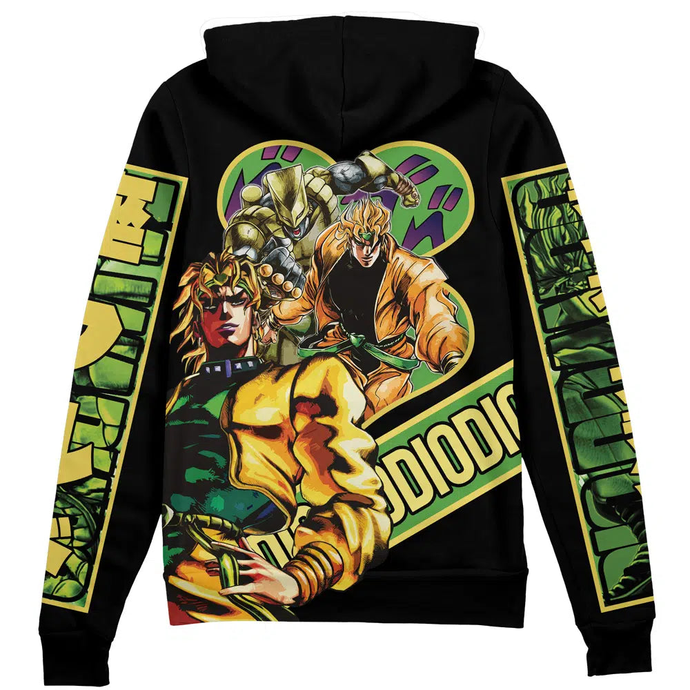 Dio Brando Jojo's Bizarre Adventure" Streetwear Zip Hoodie Jacket