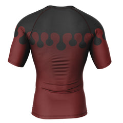 Doma Demon Slayer Short Sleeve Rash Guard Compression Shirt