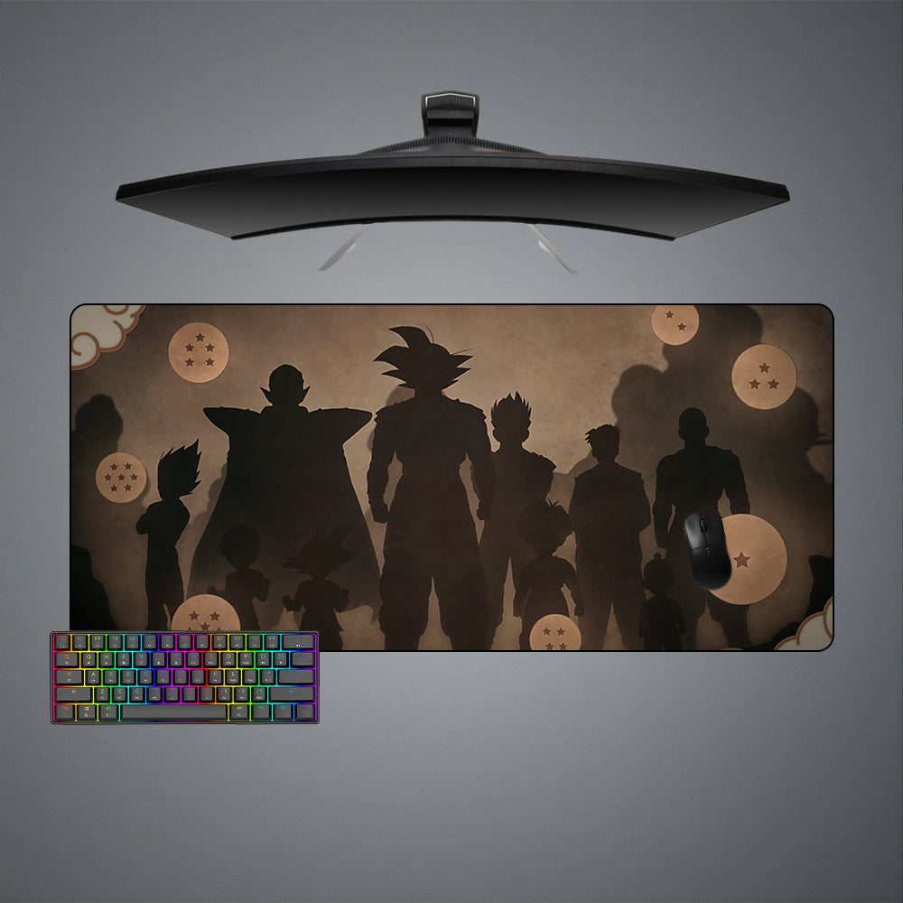 Dragon Ball Silhouette Size Gaming Mouse Pad - Nysekai