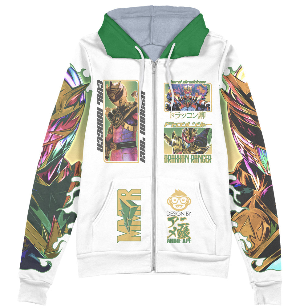 Lord Drakkon Mighty Morphin Power Rangers Streetwear Zip Hoodie Jacket