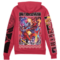 Edward Elric Fullmetal Alchemist" Streetwear Zip Hoodie Jacket