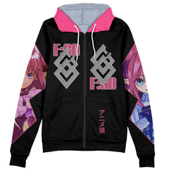 Elizabeth Bathory Fate Grand Order Streetwear Zip Hoodie Jacket