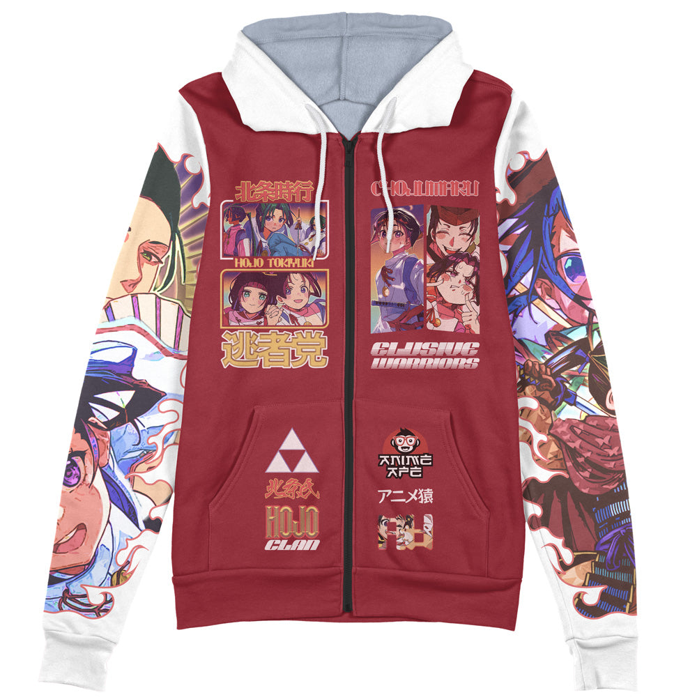 Hojo Tokiyuki The Elusive Samurai Streetwear Zip Hoodie Jacket