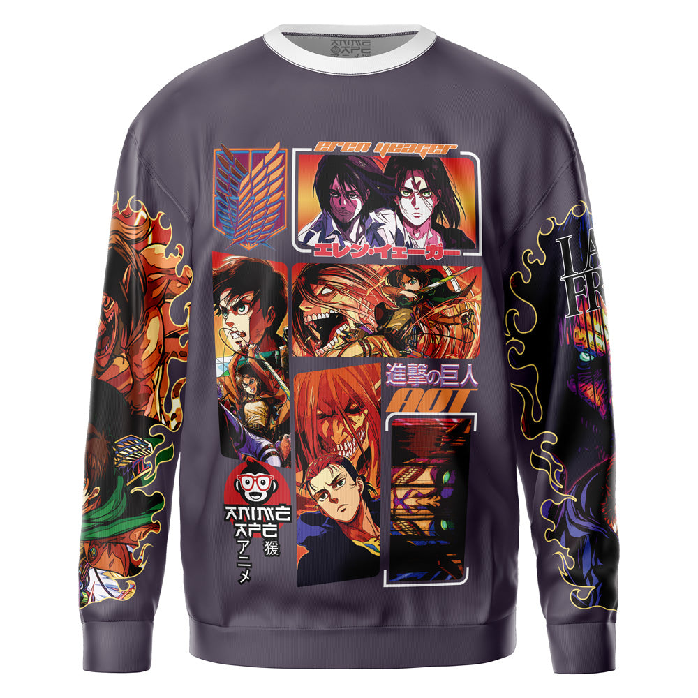 Eren Yeager Story Attack on Titan Streetwear Sweatshirt