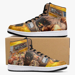 Eren Yeager Attack Titan Attack on Titan Mid 1 Basketball Shoes