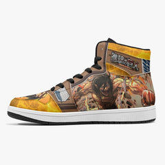 Eren Yeager Attack Titan Shingeki no Kyojin Mid 1 Basketball Shoes