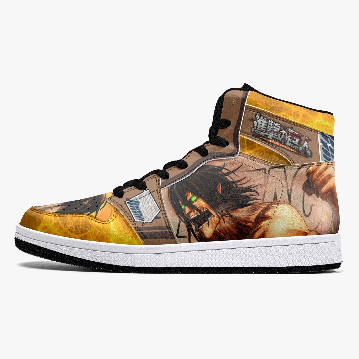 Eren Yeager Attack Titan Shingeki no Kyojin Mid 1 Basketball Shoes