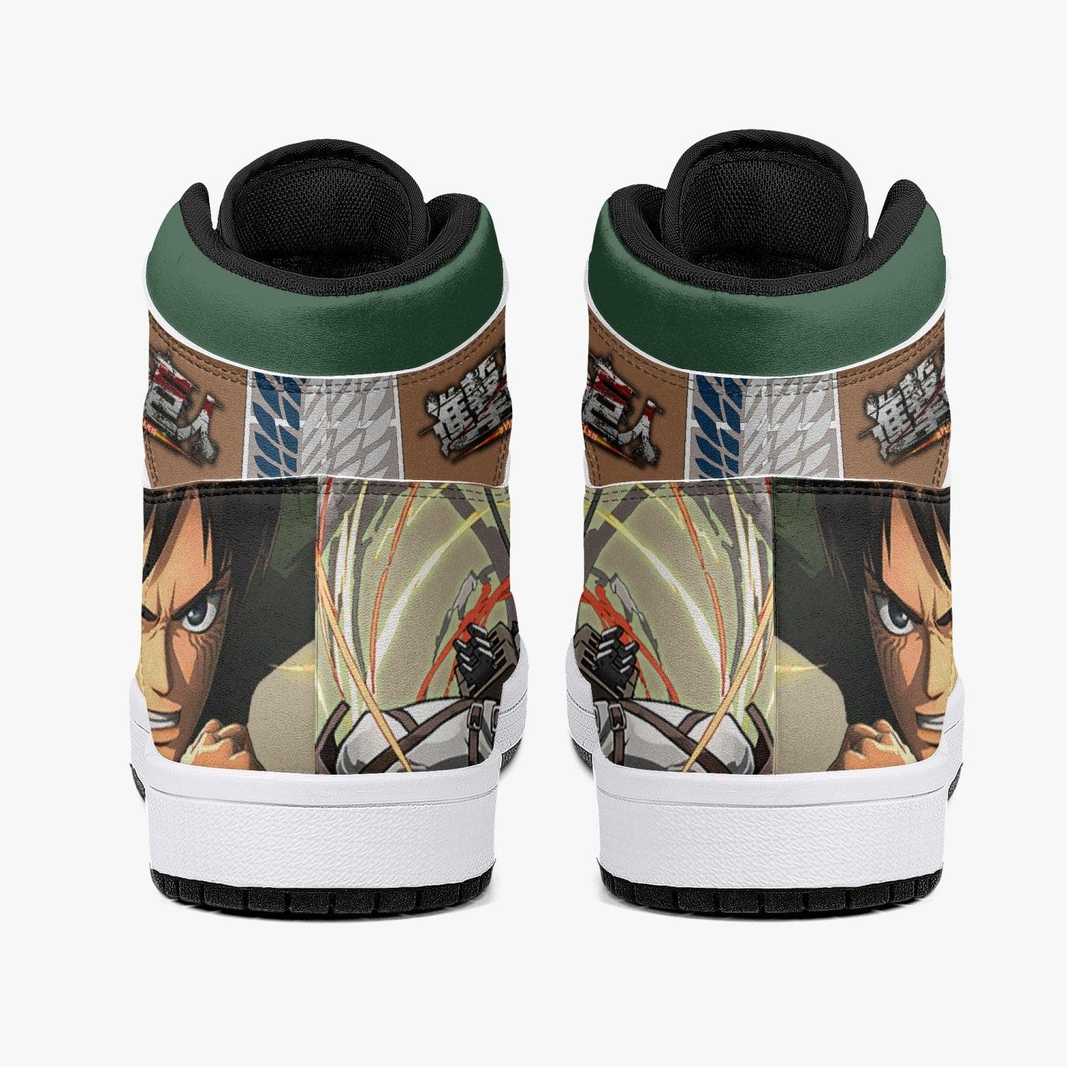 Eren Yeager Survey Corps Shingeki no Kyojin Mid 1 Basketball Shoes
