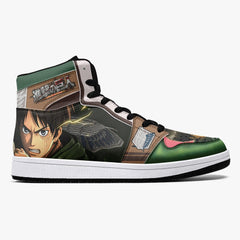 Eren Yeager Survey Corps Shingeki no Kyojin Mid 1 Basketball Shoes