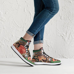 Eren Yeager Titan Transformation Shingeki no Kyojin Mid 1 Basketball Shoes