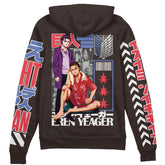 Eren Yeager V2 Attack on Titan" Streetwear Zip Hoodie Jacket