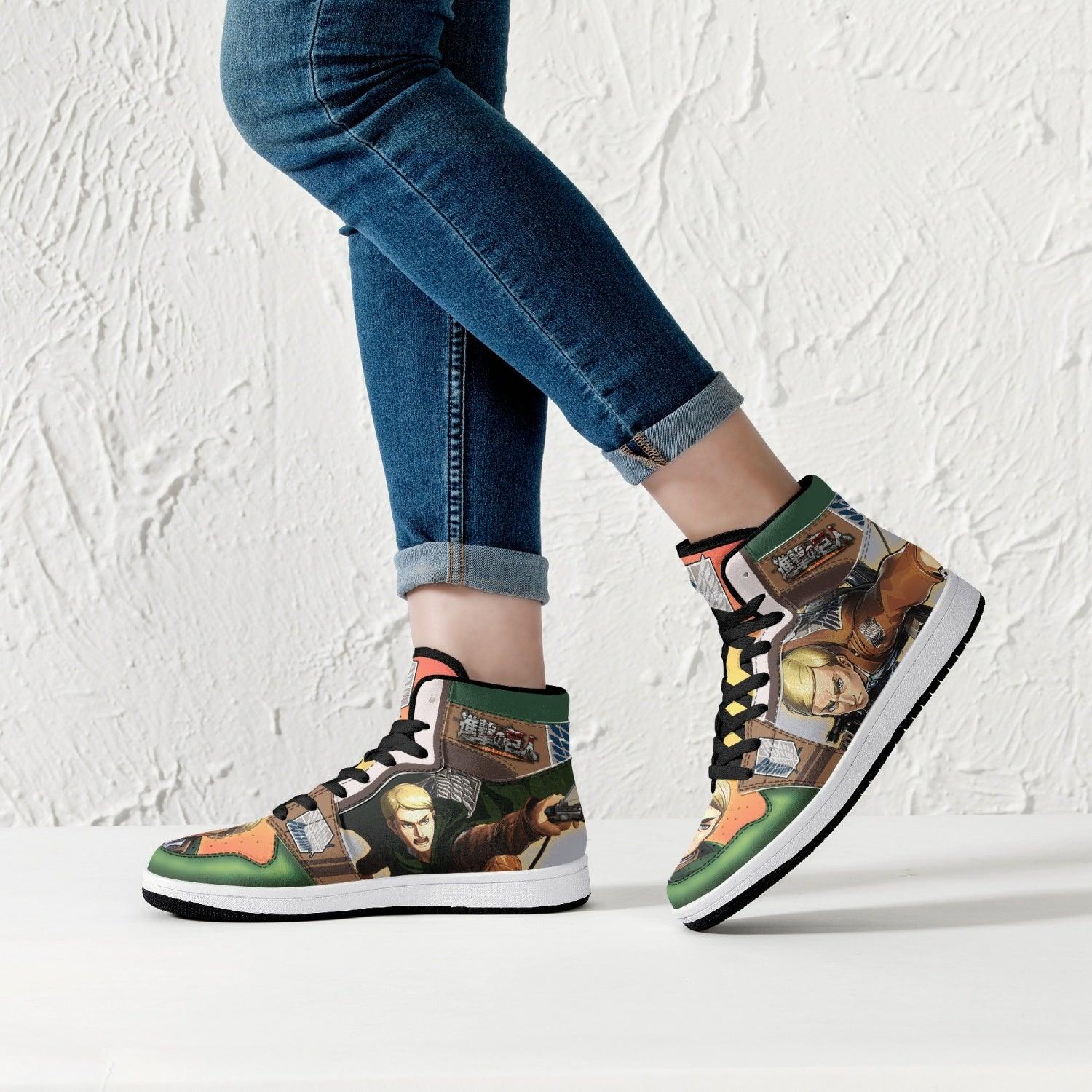 Erwin Smith Attack on Titan Mid 1 Basketball Shoes