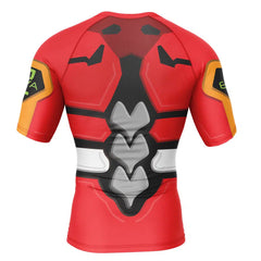 Eva-02 Neon Genesis Evangelion Short Sleeve Rash Guard Compression Shirt